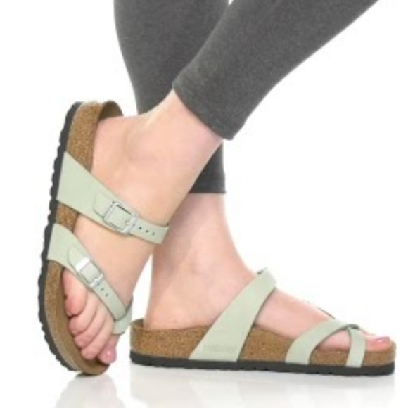 Birkenstock Women Mayari Loop Toe Soft footbed Sandals Flats shoes sz 36/5 - Picture 1 of 13